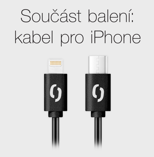 Rychlá nabíječka USB-C ALIGATOR PD 20W s kabelem USB-C/Lightning(iPhone), černá