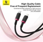Rýchlonabíjací kábel Baseus Dura USB-C/Lightning 1 m, 20 W, čierno-červený