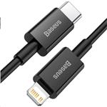 Rýchlonabíjací kábel Baseus Superior Series USB-C/Lightning 20W 2m čierny