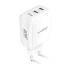 Rýchlonabíjačka ALIGATOR, PD 40W 2xUSB-C, biela