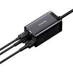Rýchlonabíjačka Baseus GaN3 Pro, 2x USB-C, 2x USB 65W čierna