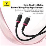 Rychlonabíjecí kabel Baseus Dura USB-C/Lightning 1m 20W černo červený