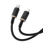 Rychlonabíjecí kabel Baseus Dura USB-C/Lightning 1m 20W černo zlatý