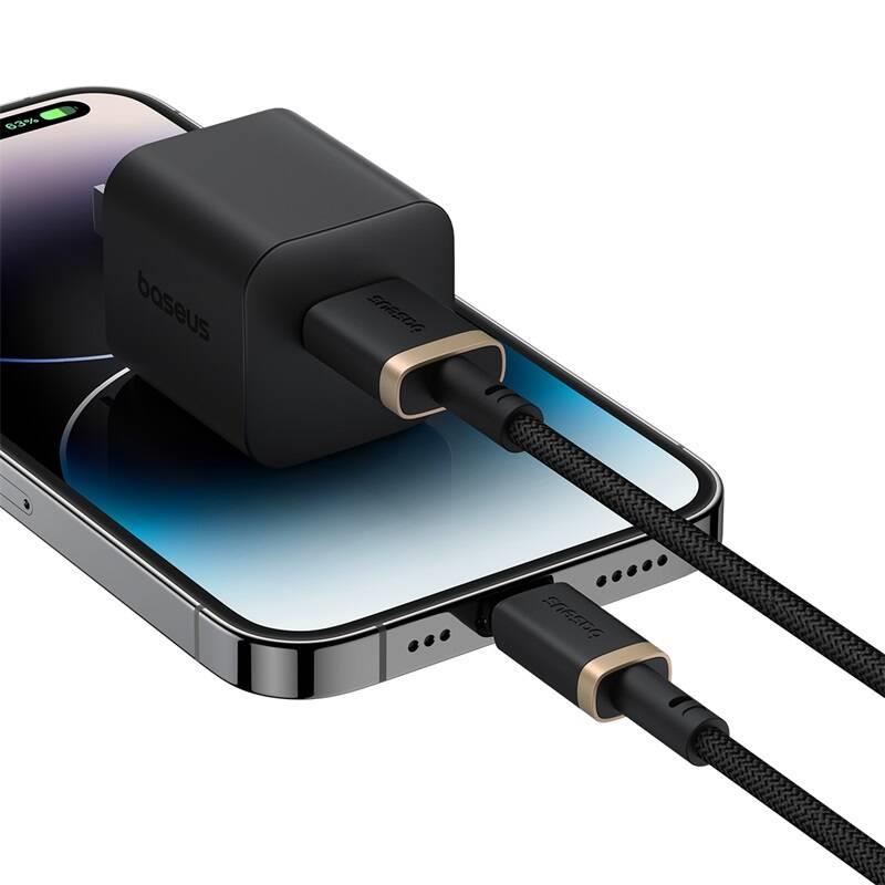 Rychlonabíjecí kabel Baseus Dura USB/Lightning 1m 2.4A černo zlatý