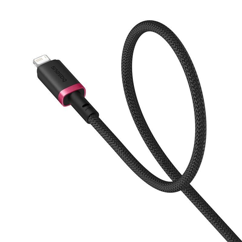 Rychlonabíjecí kabel Baseus Dura USB/Lightning 1m 2.4A červeno černý