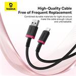 Rychlonabíjecí kabel Baseus Dura USB/Lightning 1m 2.4A červeno černý