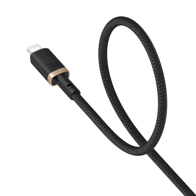 Rychlonabíjecí kabel Baseus Dura USB/Lightning 1m 20W černo zlatý