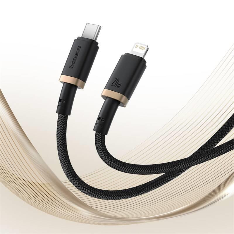 Rychlonabíjecí kabel Baseus Dura USB/Lightning 1m 20W černo zlatý