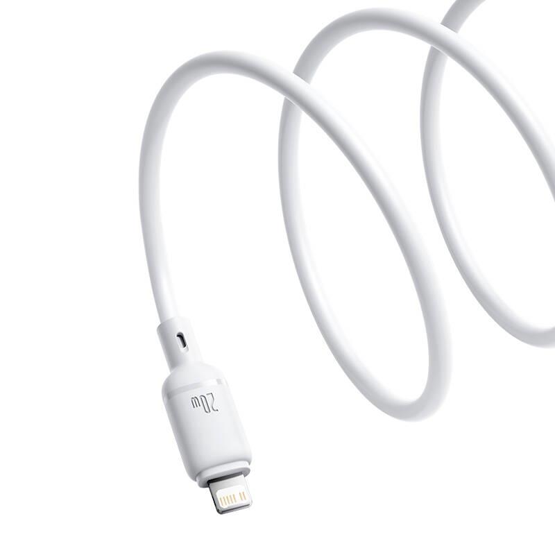 Rychlonabíjecí kabel Baseus Silky USB-C/Lightning 1m 20W bílý