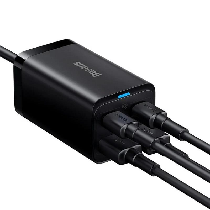 Rychlonabíječka do sítě Baseus GaN3 Pro, 2x USB-C, 2x USB 65W černá