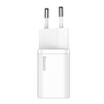 Rychlonabíječka do sítě Baseus Super Si USB-C PD QC 20W bílá