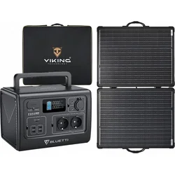 Sada batériového generátora BLUETTI EB55 a solárneho panelu Viking LVP120