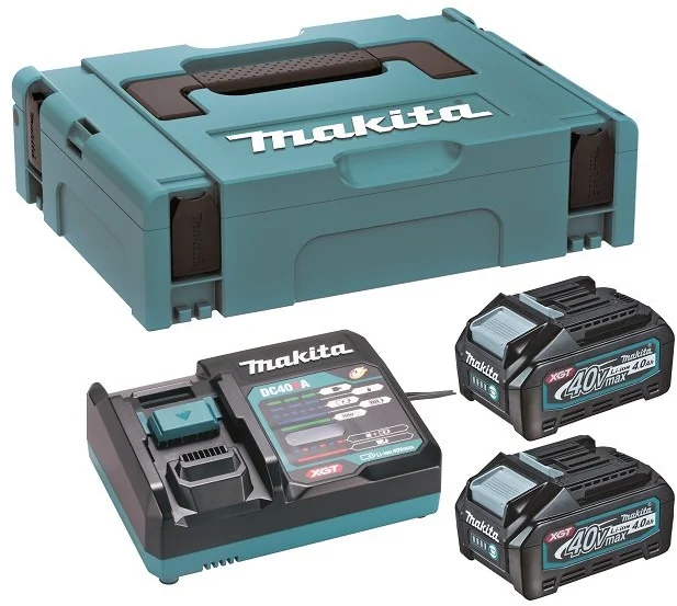 Sada Makita 2xBL4040 Li-ion XGT 40V/4,0Ah + nabíjačka DC40RA (191J97-1)
