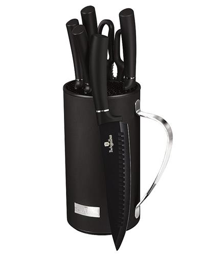 Sada nožov BerlingerHaus v stojane Black Silver Collection, 7 ks