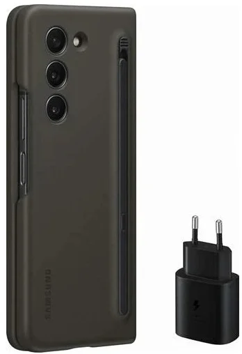 Sada ochranného puzdra Samsung s dotykovým perom a 25W napájacím adaptérom pre Galaxy Z Fold5 Black