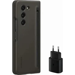 Sada ochranného puzdra Samsung s dotykovým perom a 25W napájacím adaptérom pre Galaxy Z Fold5 Black