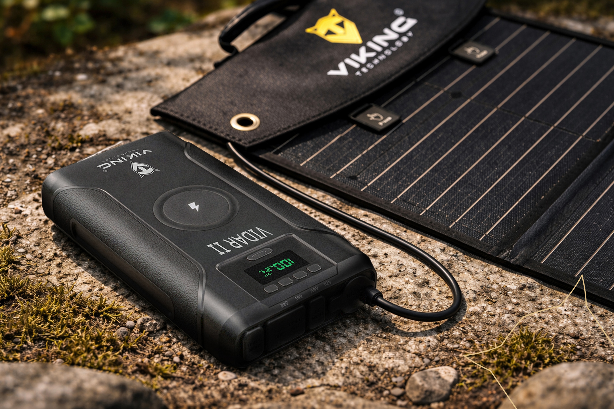 Sada powerbanky Viking VIDAR II a solárneho panelu Viking L60 PD