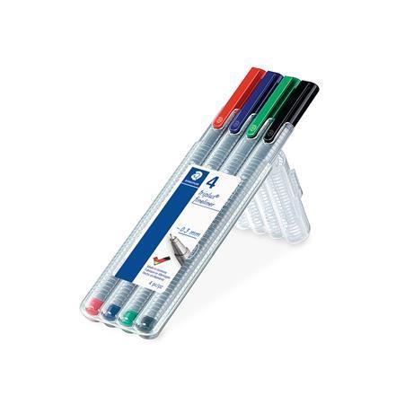 Sada vložiek STAEDTLER "Triplus 334 Box", 4 farby, 0,3 mm
