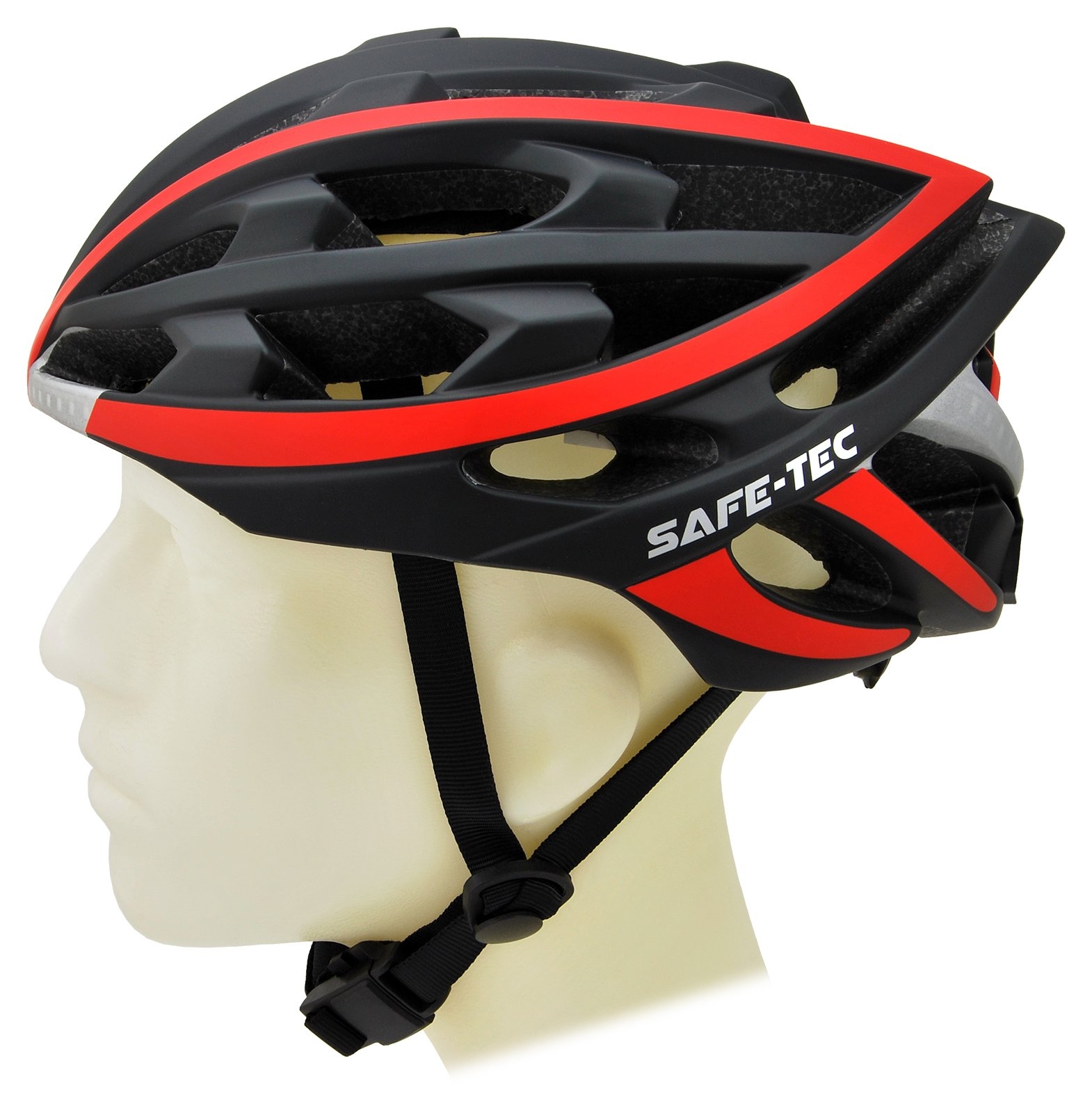 Safe-Tec TYR Black Red S (53cm - 55cm)