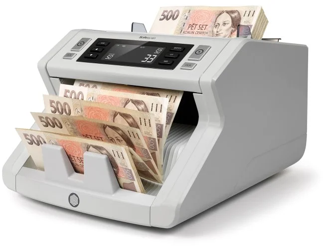 SAFESCAN 2250 automatická počítačka bankoviek s možnosťou overovanie ochranných prvkov. 115-0513