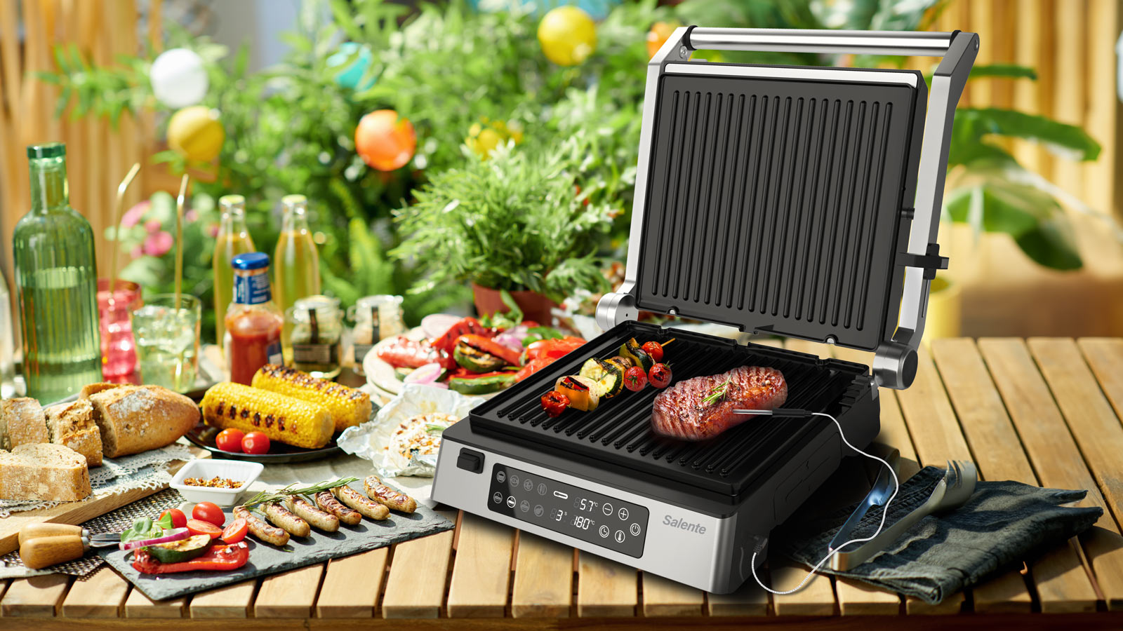 Salente FlamePro, kontaktní gril s externí teplotní sondou