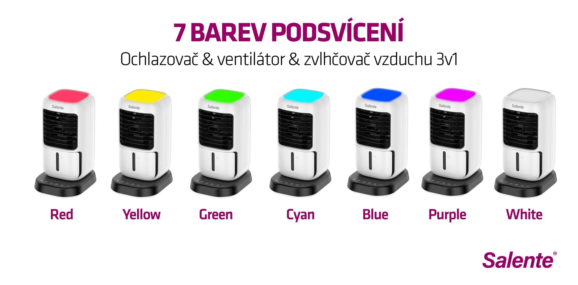 Salente IceTop, ochlazovač/ventilátor/zvlhčovač, bílý