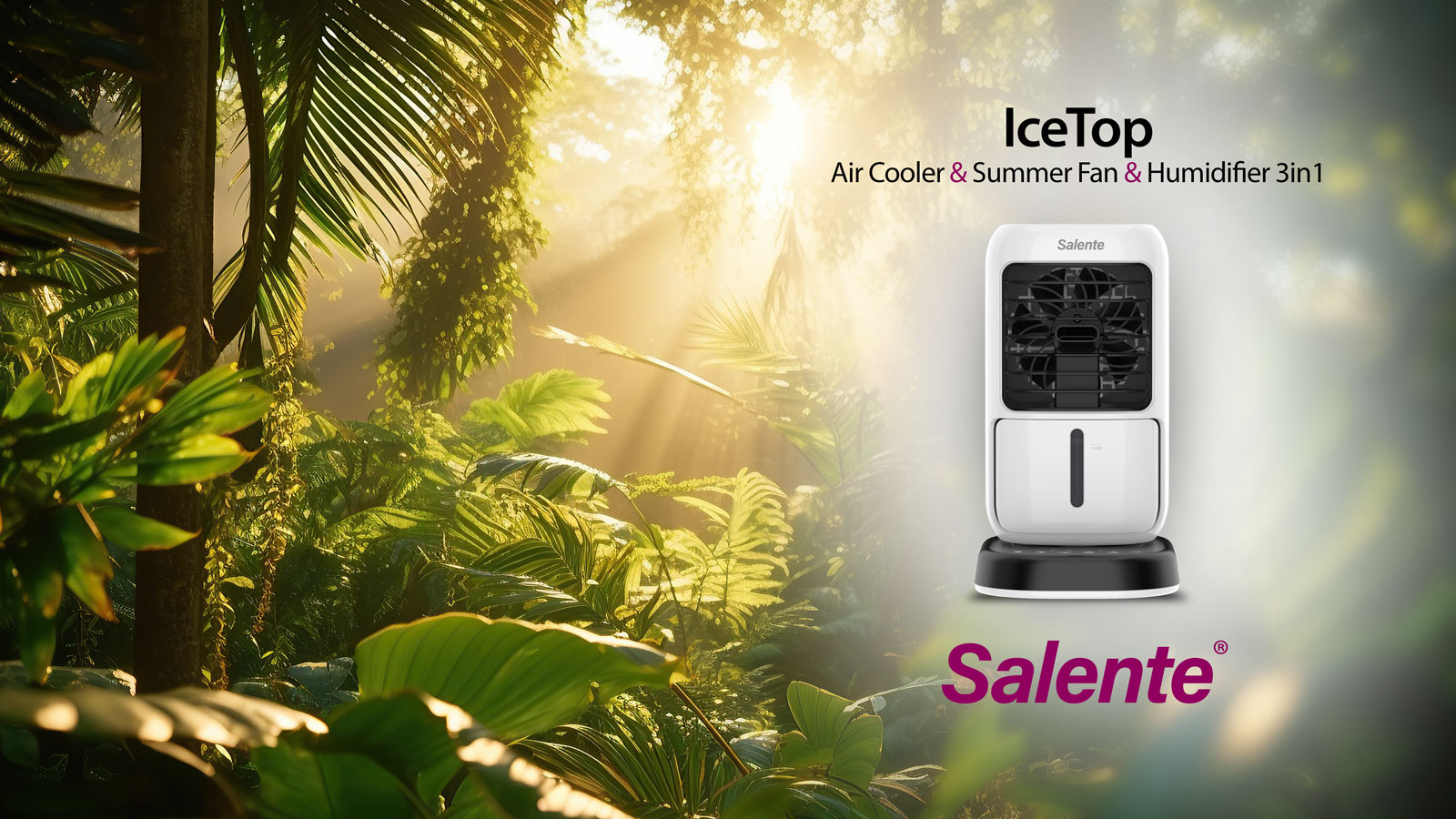Salente IceTop, ochlazovač/ventilátor/zvlhčovač, bílý