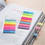 Samolepiace záložky, mix neónových farieb, 45x12 mm, 5x25 listov, plast, STICK N 21050