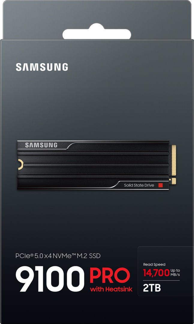 Samsung 9100 PRO 2TB NVMe PCIe 5.0 + Heatsink