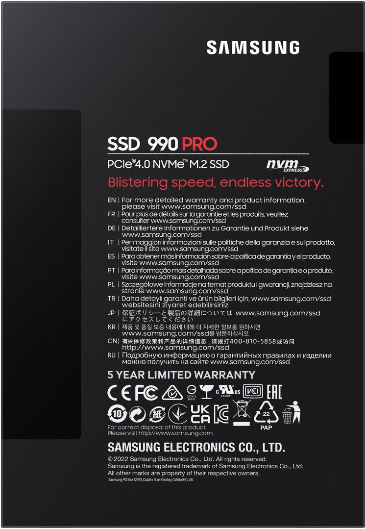 Samsung 990 PRO 4TB NVMe