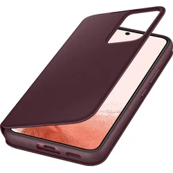 Samsung flipové pouzdro Clear View EF-ZS901C pro Galaxy S22 vínové