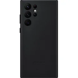 Samsung kožený zadní kryt EF-VS908L pro Galaxy S22 Ultra černý
