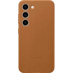 Samsung Kožený zadný kryt pre Samsung Galaxy S23+ Camel