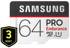 Samsung Micro SDXC 64GB PRO Endurance (UHS-I U1) + SD adaptér MB-MJ64GA/EU - Digitální foto - příslušenství