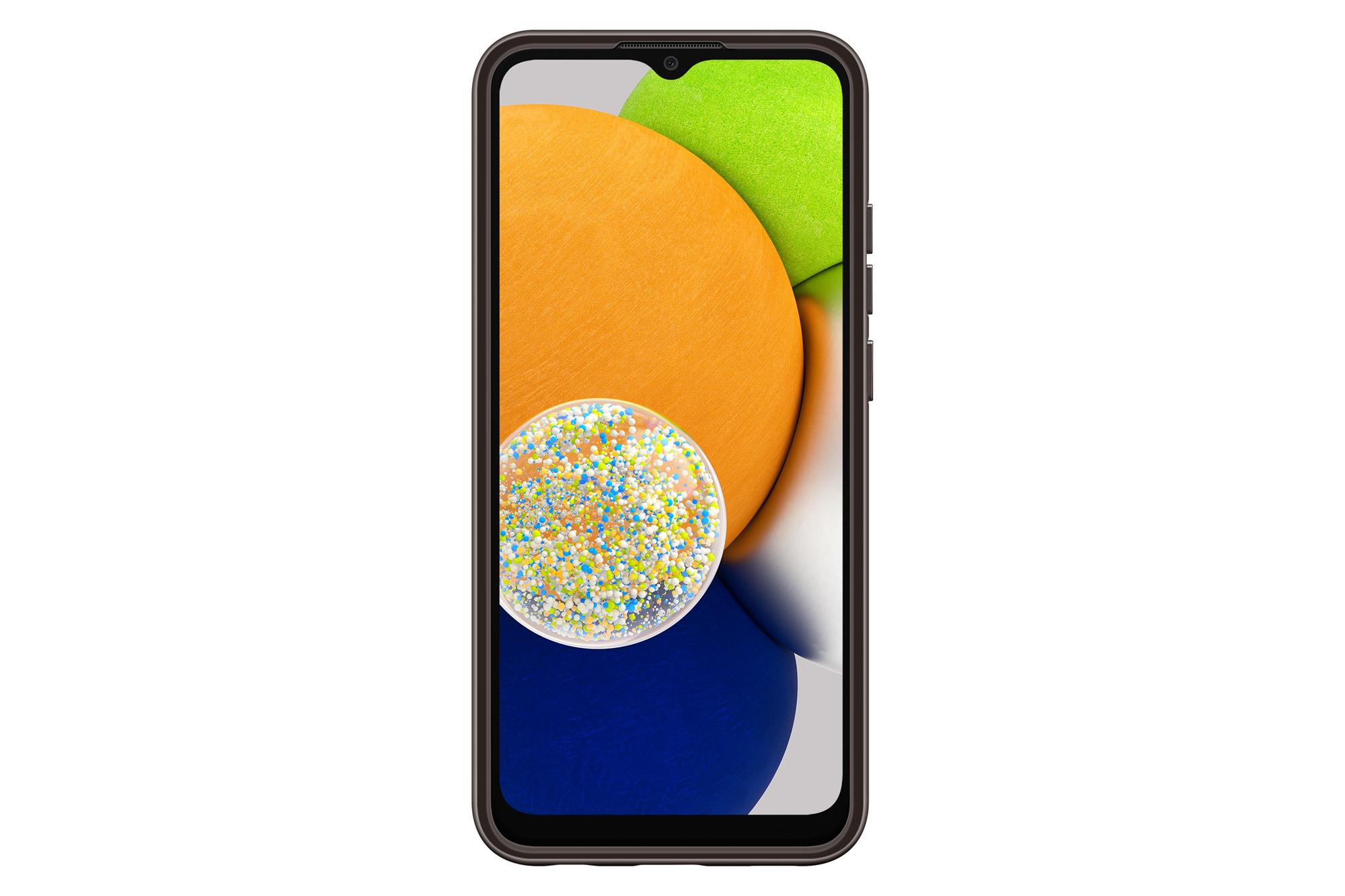 Samsung polopriehľadný zadný kryt EF-QA036T pre Samsung Galaxy A03 čierny