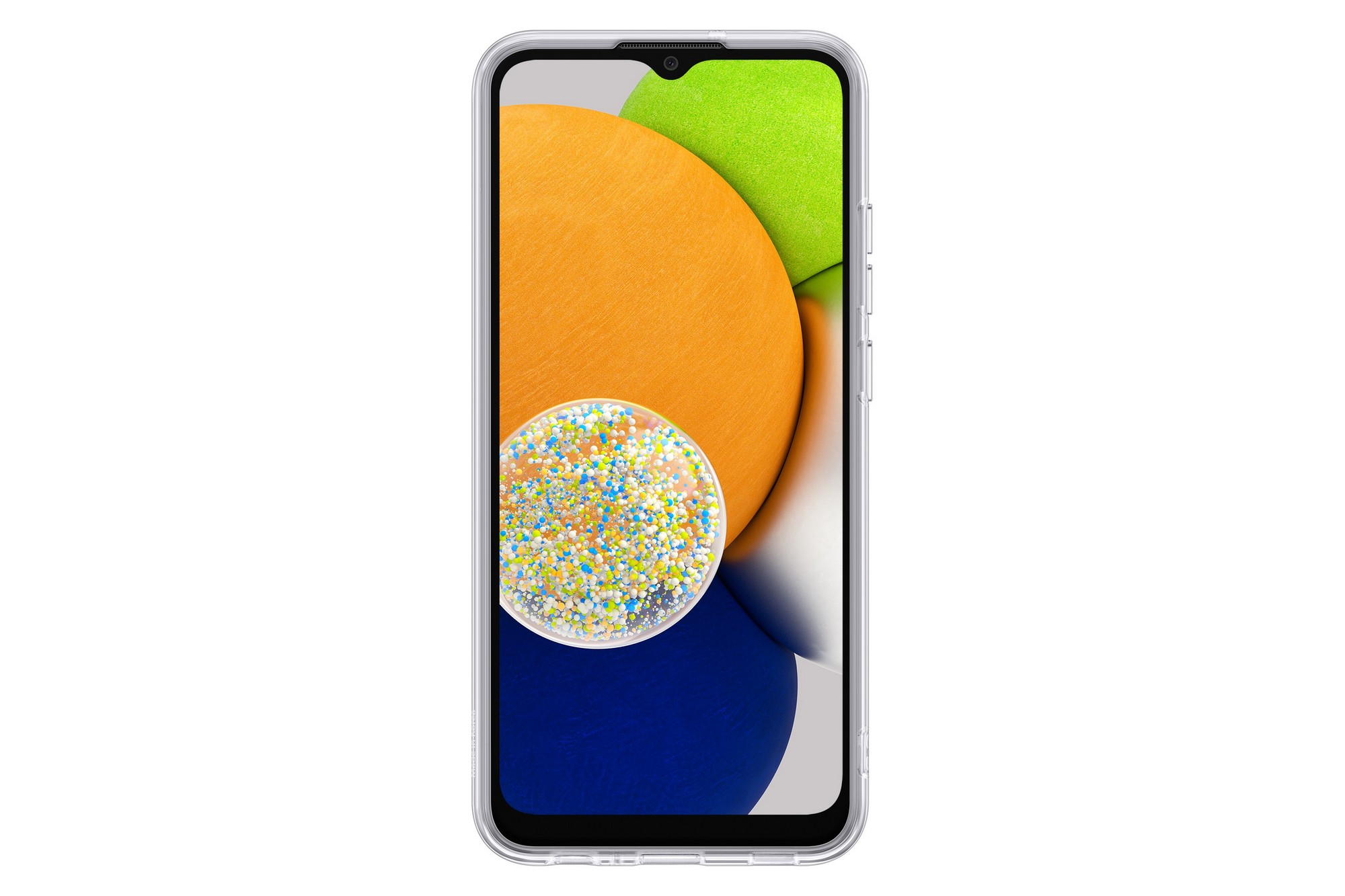 Samsung poloprůhledný zadní EF-QA036T kryt pro Samsung Galaxy A03 transparentní