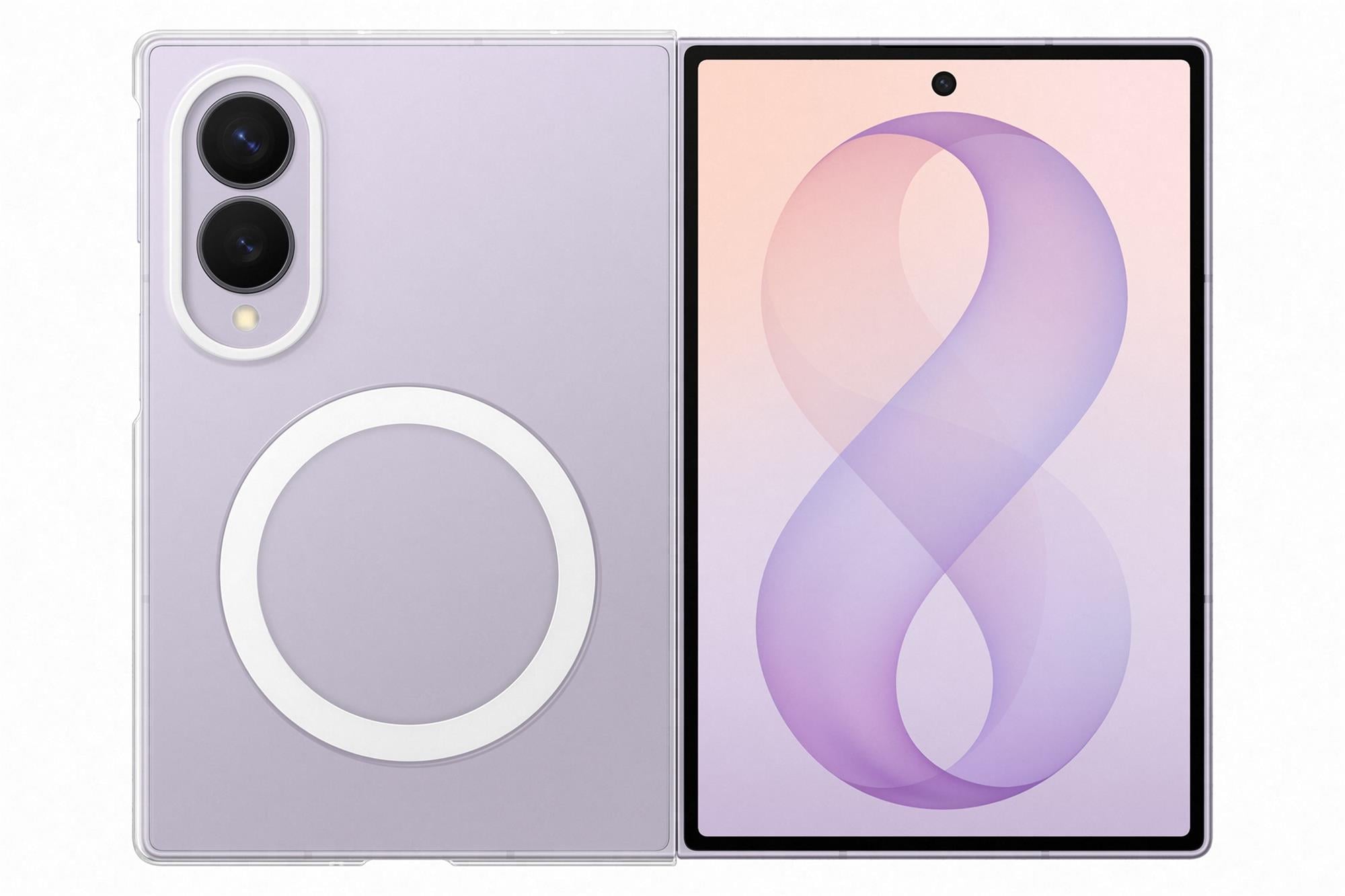 Samsung Priehľadný obal s magnetom pre Galaxy Z Fold8, priehľadný