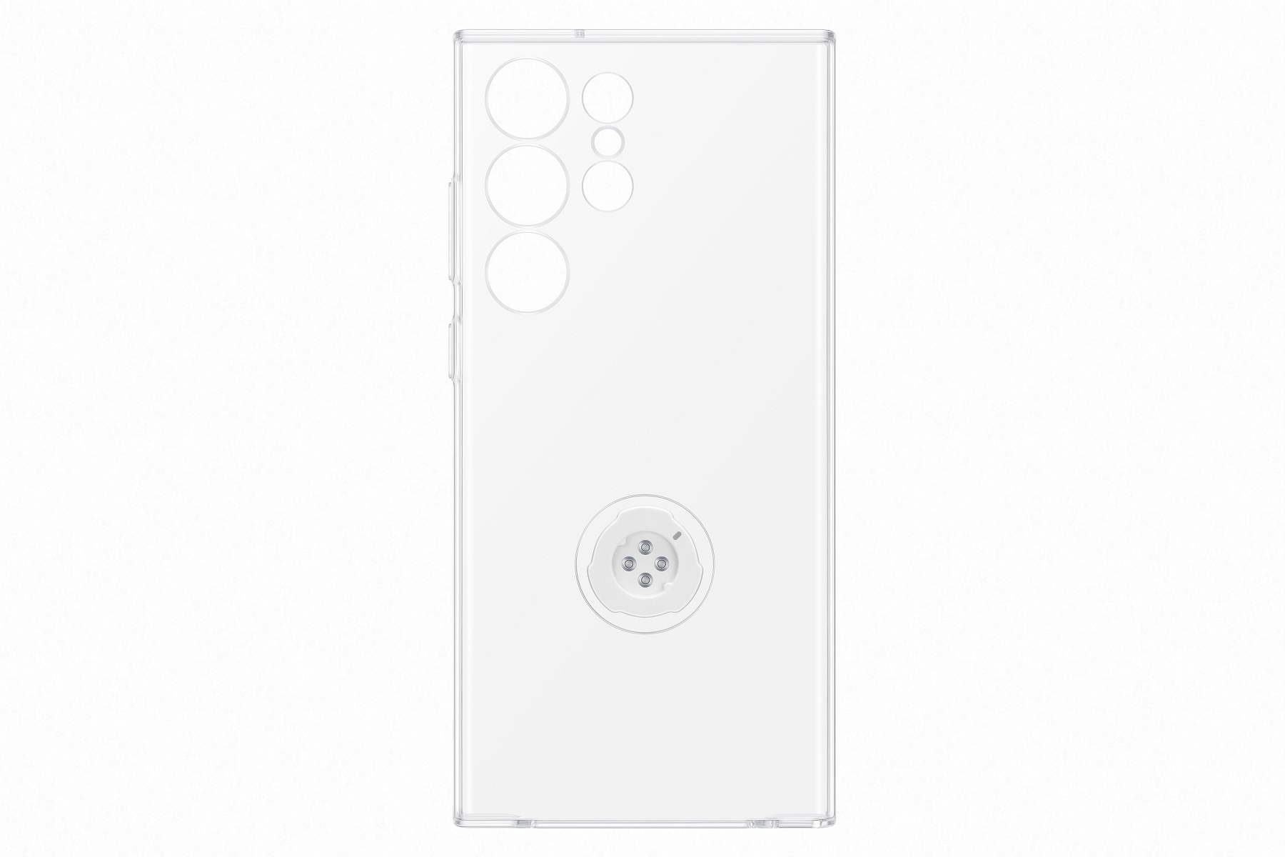 Samsung Průhledný kryt s odnímatelným úchytem na příslušenství pro Samsung Galaxy S23 Ultra transparentní