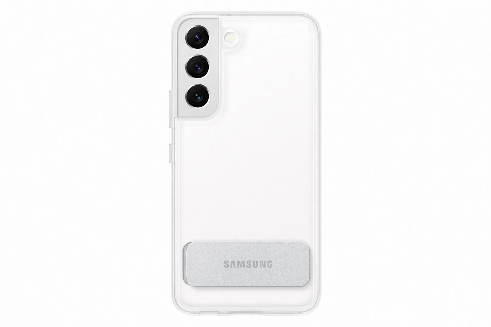 Samsung průhledný zadní kryt se stojánkem EF-JS901C pro Galaxy S22 transparentní