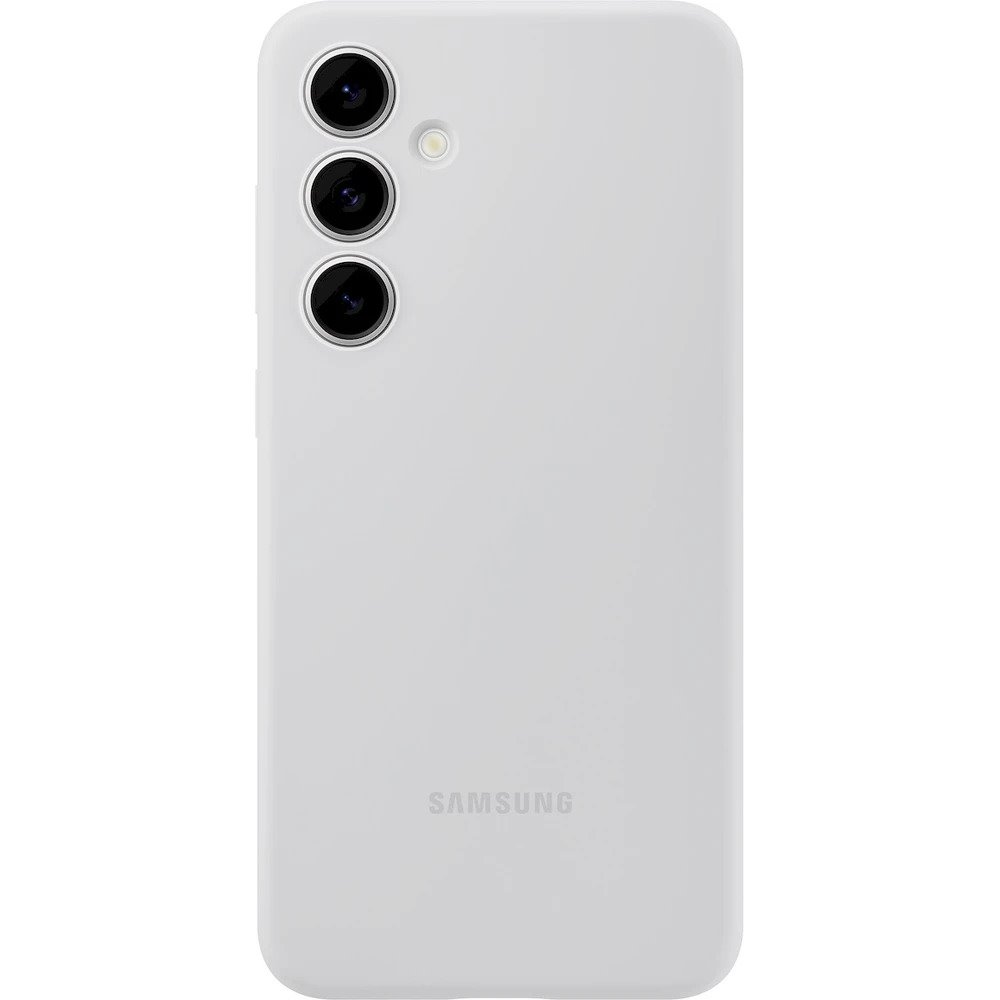 Samsung silikonový zadní kryt pro Samsung Galaxy S24 FE šedý