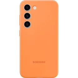 Samsung Silikónový zadný kryt pre Samsung Galaxy S23 Orange