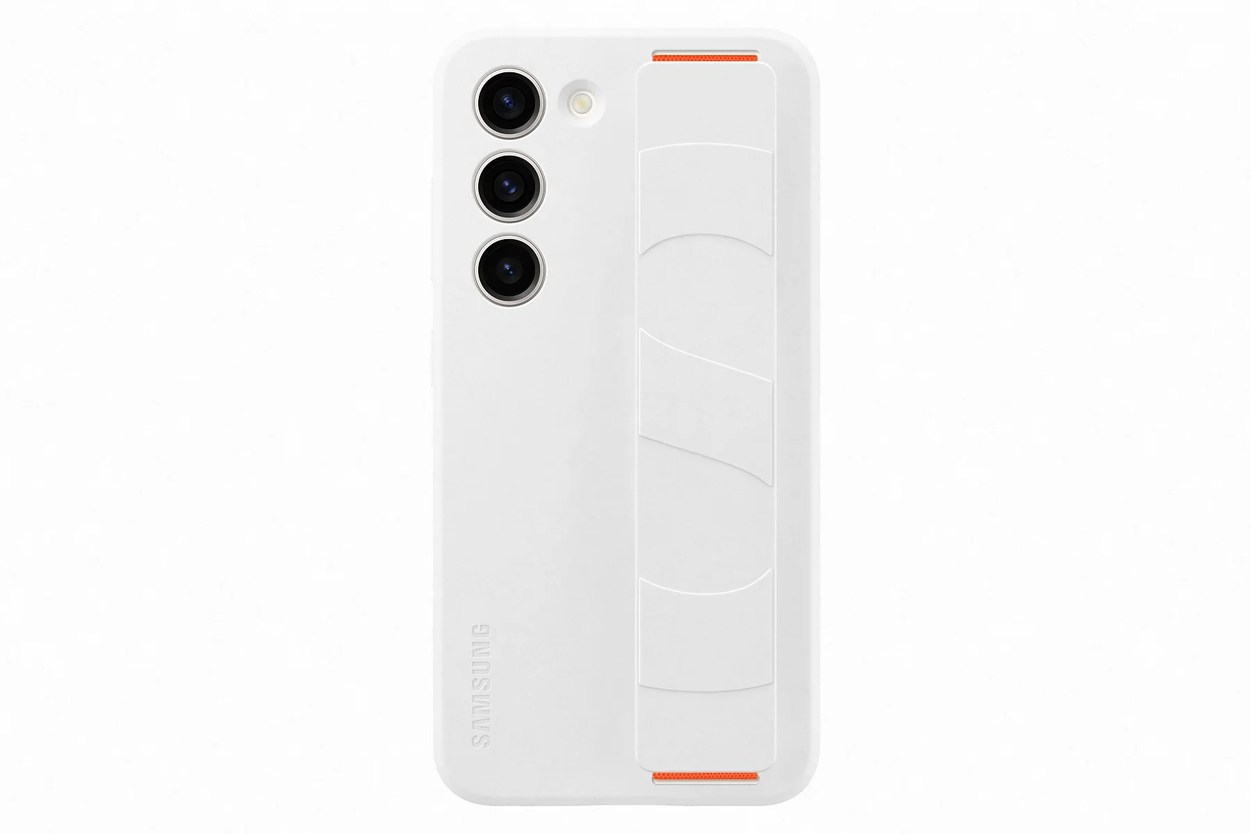 Samsung Silikónový zadný kryt s pútkom pre Samsung Galaxy S23+ White