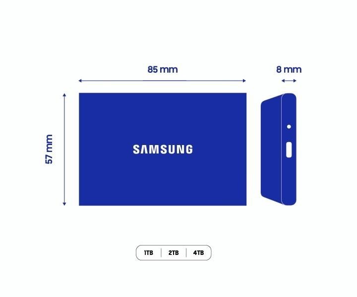 Samsung SSD T7 Resurrected 2TB stříbrný