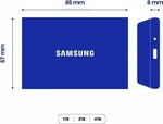 Samsung SSD T7 Resurrected 4 TB strieborný