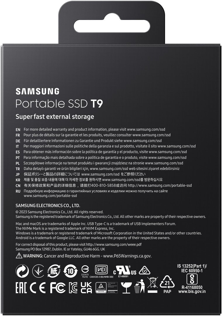 Samsung SSD T9 4TB Black