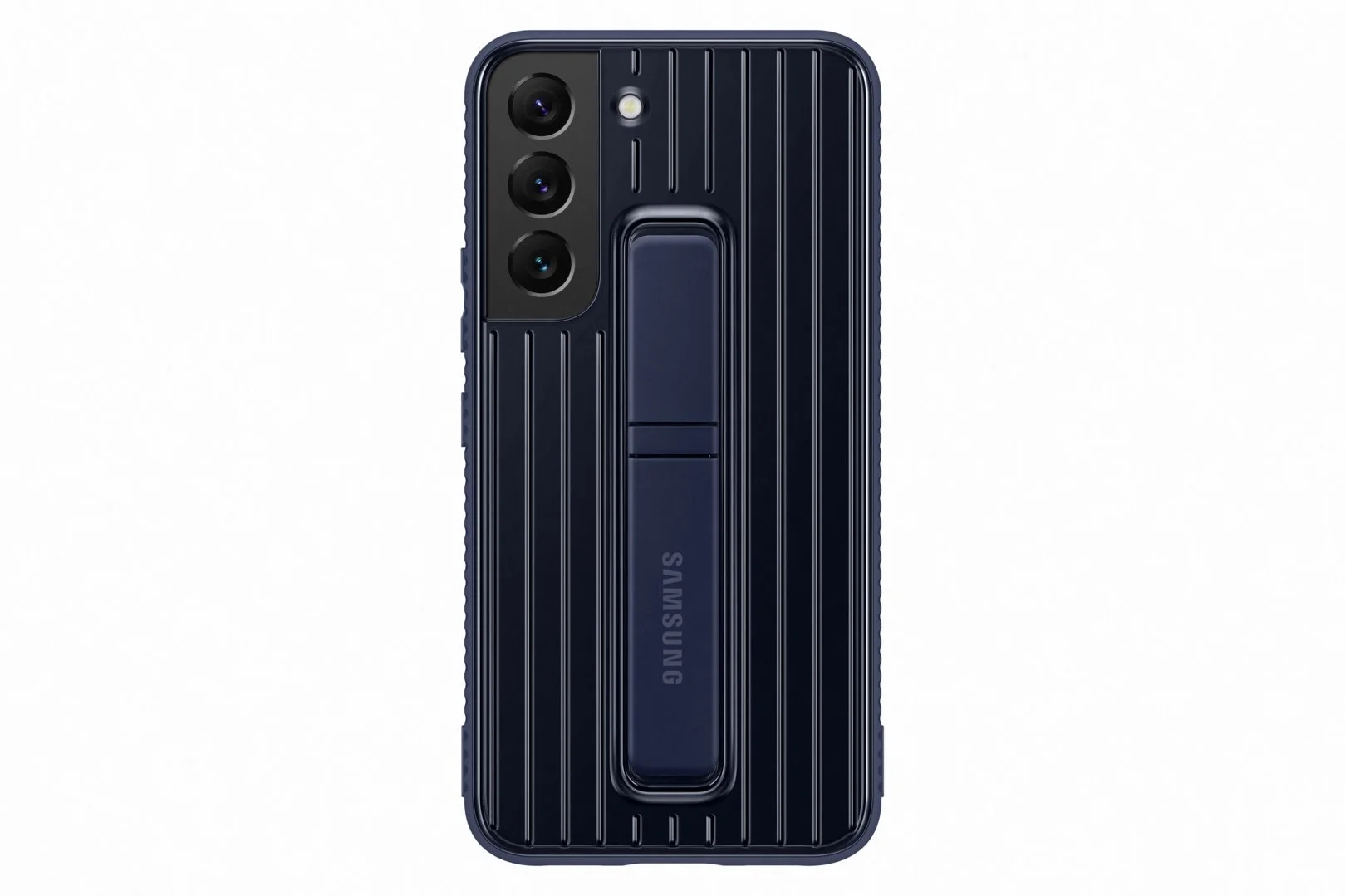 Samsung tvrdený ochranný zadný kryt so stojanom EF-RS901C pre Galaxy S22 modrý