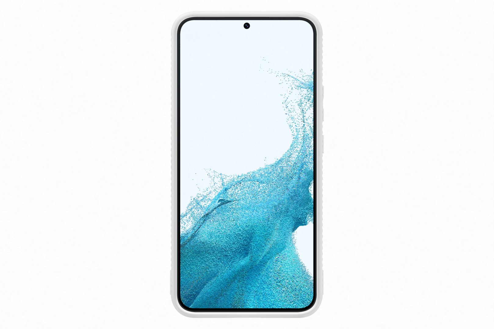 Samsung tvrdený ochranný zadný kryt so stojanom EF-RS906C pre Galaxy S22 biely