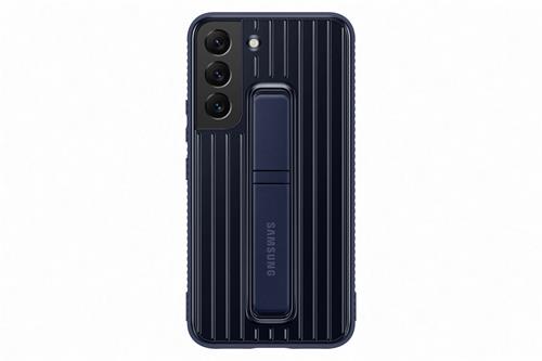 Samsung tvrzený ochranný zadní kryt se stojánkem EF-RS901C pro Galaxy S22 modrý