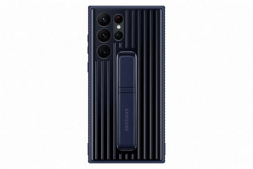 Samsung tvrzený ochranný zadní kryt se stojánkem EF-RS908C pro Galaxy S22 Ultra modrý