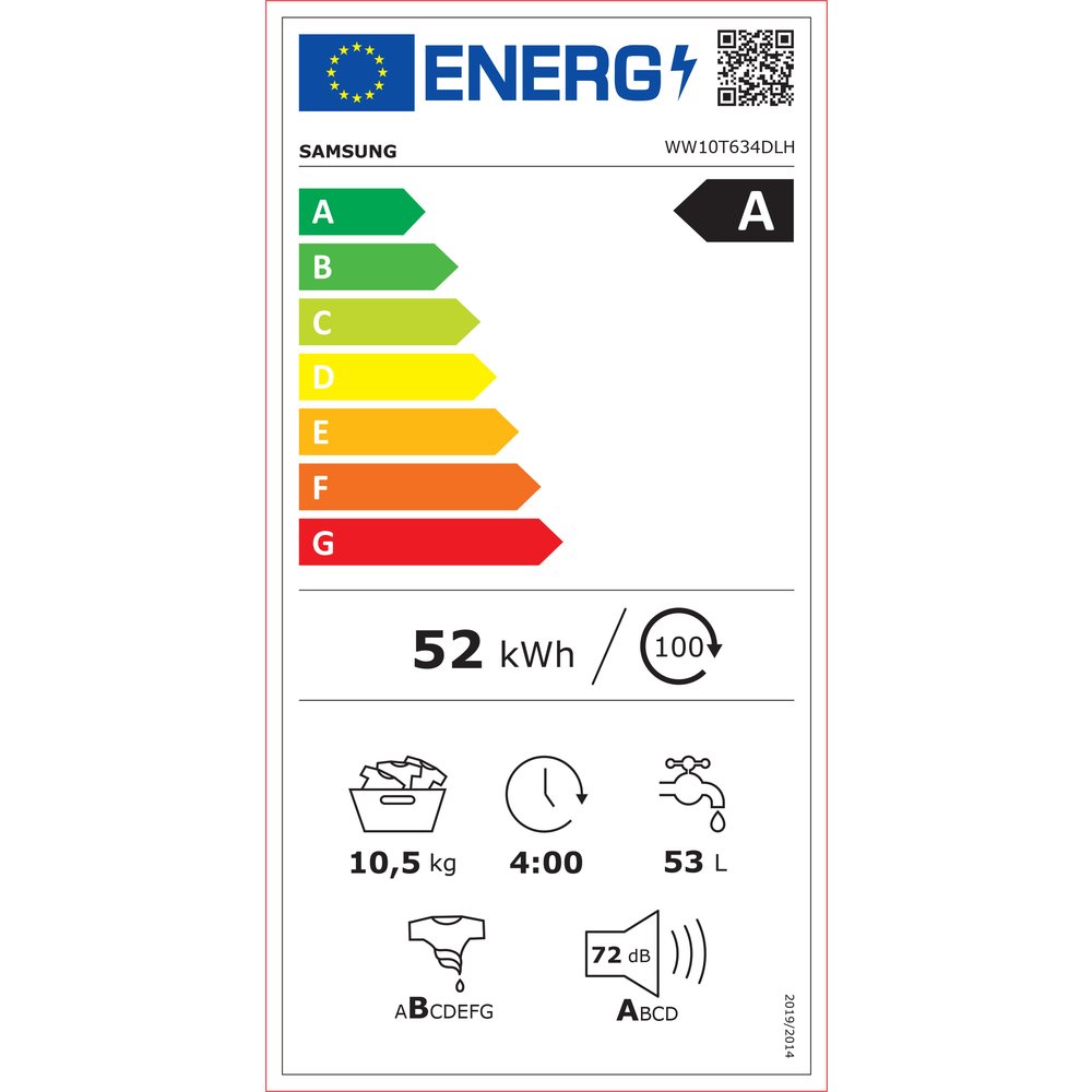 Samsung WW10T634DLH/S7